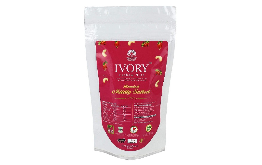Ivory Roasted Mildly Salted Cashew Nuts   Pack  250 grams